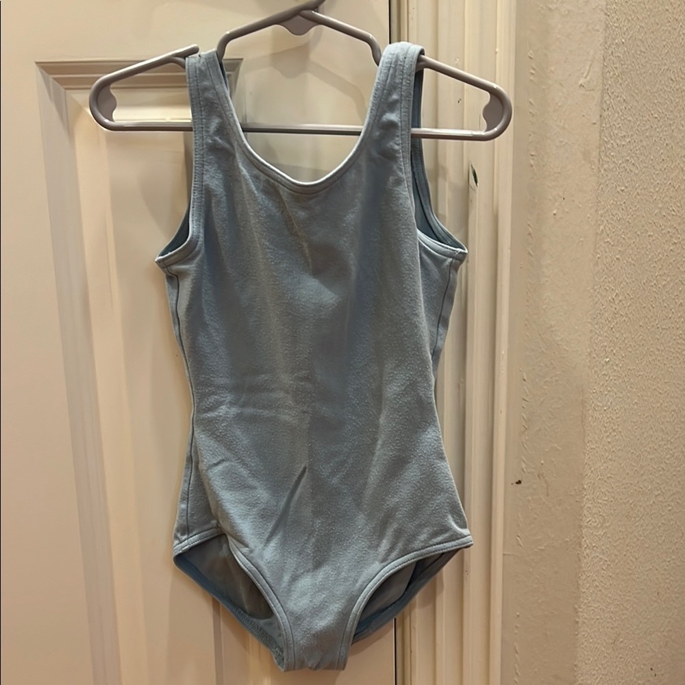 Capezio Light Blue Sleeveless Dance Leotard Ballet